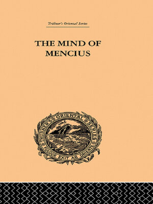 cover image of The Mind of Mencius